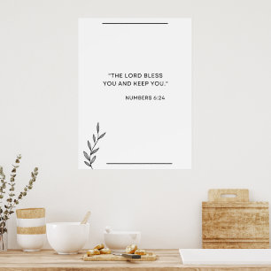"The Lord bless you and keep you." Poster