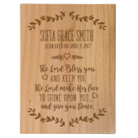 The Lord Bless You & Keep You Wall Plaque - Maple