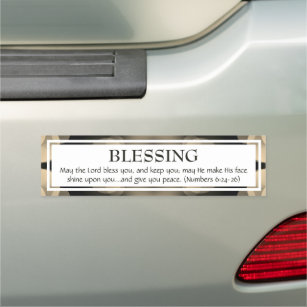 THE LORD BLESS YOU Numbers 6:24-26 Scripture Car Magnet
