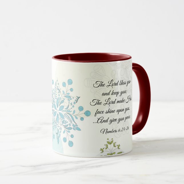 The Lord Bless You Numbers 6:24 Bible Verse Mug (Front Right)