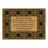 The Lord Bless You, Numbers 6:24, Celtic Card