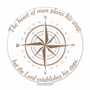 The Lord establishes his steps Sticker