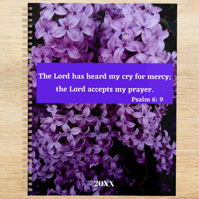 The Lord Hears Me Lilac Bible Verse Planner (Creator Uploaded)