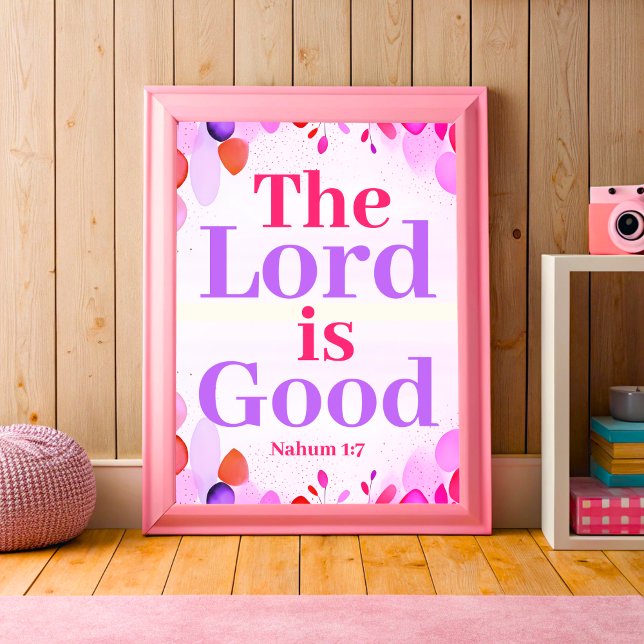 The Lord is good Boho Christian Teen Girl Wall Art (Creator Uploaded)
