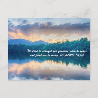The Lord is merciful and gracious, slow to anger, Postcard