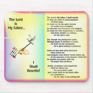 The Lord is My Editor--Colourful Mousepad