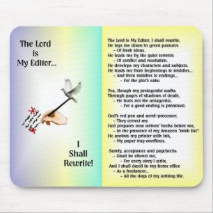 The Lord is My Editor--Mousepad Mouse Pad