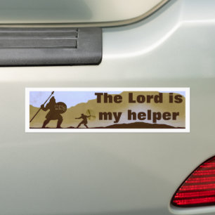 The Lord is my helper (NWO) Bumper Sticker