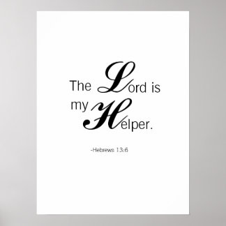 The Lord is My Helper Poster