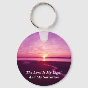 The Lord is My Light And My Salvation Key Ring