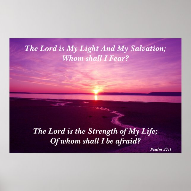 The Lord is My Light And My Salvation Poster (Front)