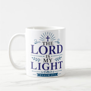 The Lord Is My Light Christian Hope Quote Coffee Mug