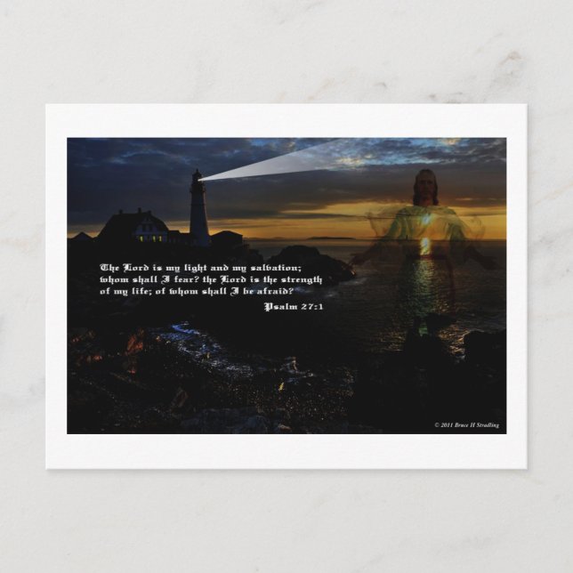 The Lord Is My Light Postcard (Front)