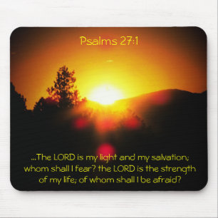 The Lord is My Light - Psalms 27:1 Mouse Pad