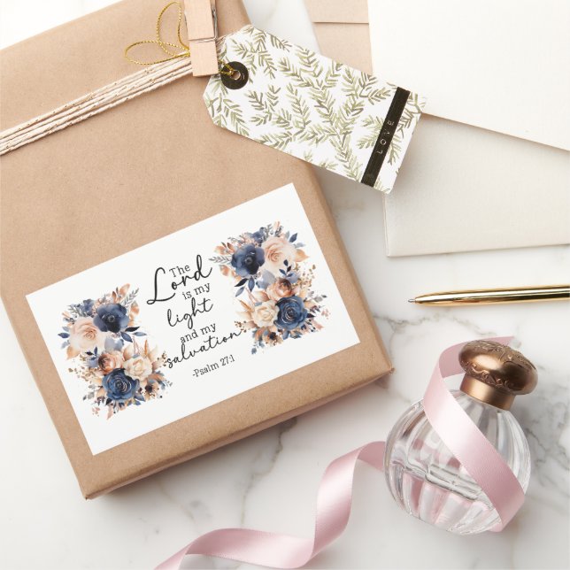 The Lord Is My Light Rectangular Sticker (Gifting)