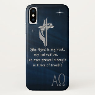The Lord is my rock iPhone X Case