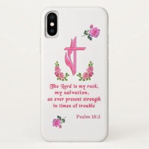 The Lord is my rock iPhone X Case