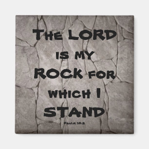 The Lord Is My Rock Christian Bible Scripture Magnet