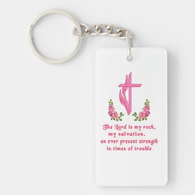 The Lord is my Rock Key Ring (Front)