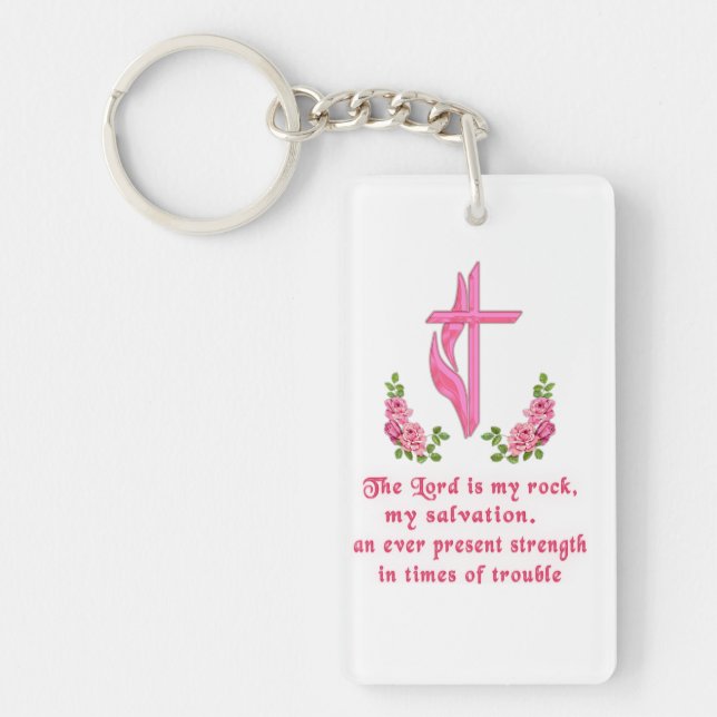 The Lord is my Rock Key Ring (Front)