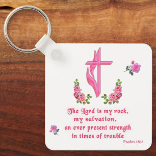 The Lord is my rock Key Ring