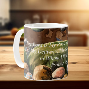 The Lord Is My Rock; Original Art Psalms18:2 Coffee Mug