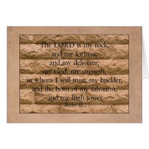 The Lord is my rock Parakaleo note card