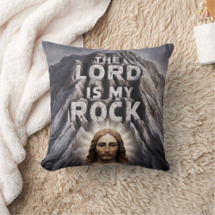 The Lord Is My Rock: Psalm 18:2 Cushion