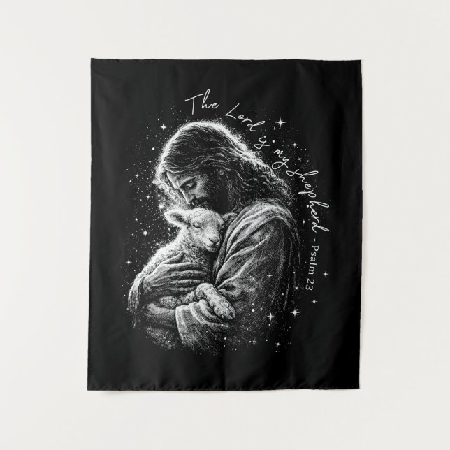 The Lord is my Shepard. Psalm 23. Tapestry (Front)