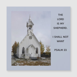The Lord Is My Shepherd 23rd Psalm Magnetic Card