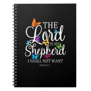 The Lord Is My Shepherd Butterfly Art Notebook