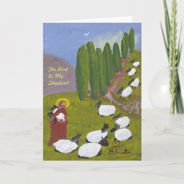 The Lord is My Shepherd Card (Front)