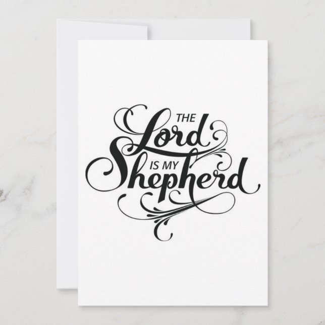 The Lord is my Shepherd Card (Front)