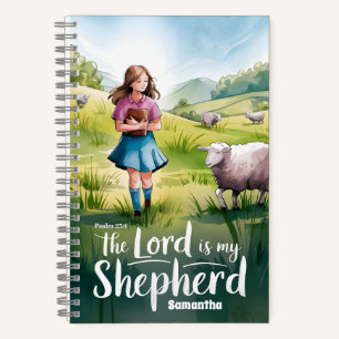The Lord is My Shepherd Christian Girl Journal