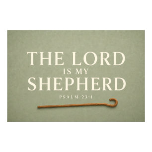 THE LORD IS MY SHEPHERD Christian Photo Print