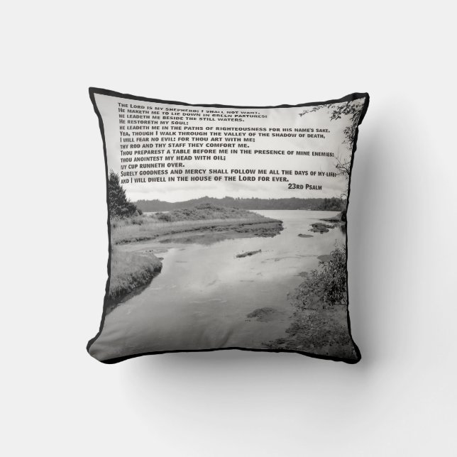 The Lord Is My Shepherd Cushion (Front)