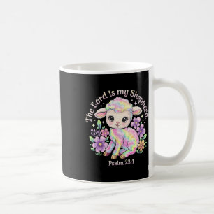 The Lord Is My Shepherd Easter Christian Faith Bib Coffee Mug
