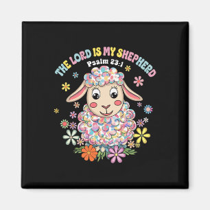 The Lord Is My Shepherd Easter Christian Faith Bib Magnet