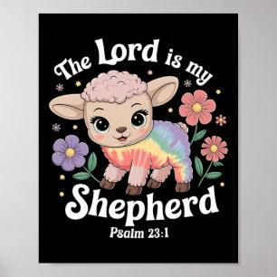 The Lord Is My Shepherd Easter Christian Faith Bib Poster