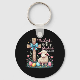 The Lord Is My Shepherd Easter Christian Lamb East Key Ring