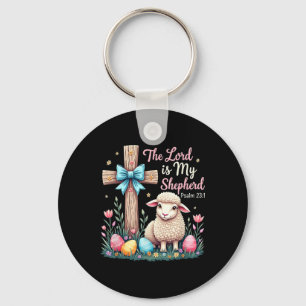 The Lord Is My Shepherd Easter Christian Lamb East Key Ring