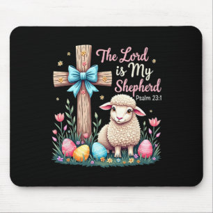 The Lord Is My Shepherd Easter Christian Lamb East Mouse Pad