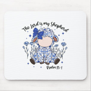 The Lord Is My Shepherd Easter Day Jesus Christian Mouse Pad