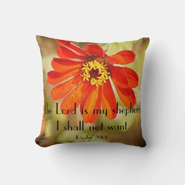 The Lord is my shepherd I shall not want Cushion (Front)