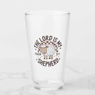 The Lord is my shepherd Jesus Thanksgiving Glass