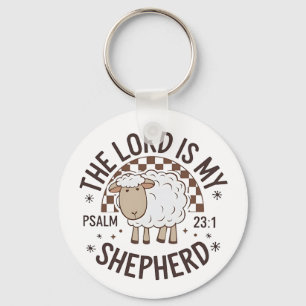 The Lord is my shepherd Jesus Thanksgiving Key Ring