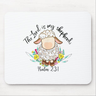 The Lord Is My Shepherd Lord's Prayer Christian Ea Mouse Pad