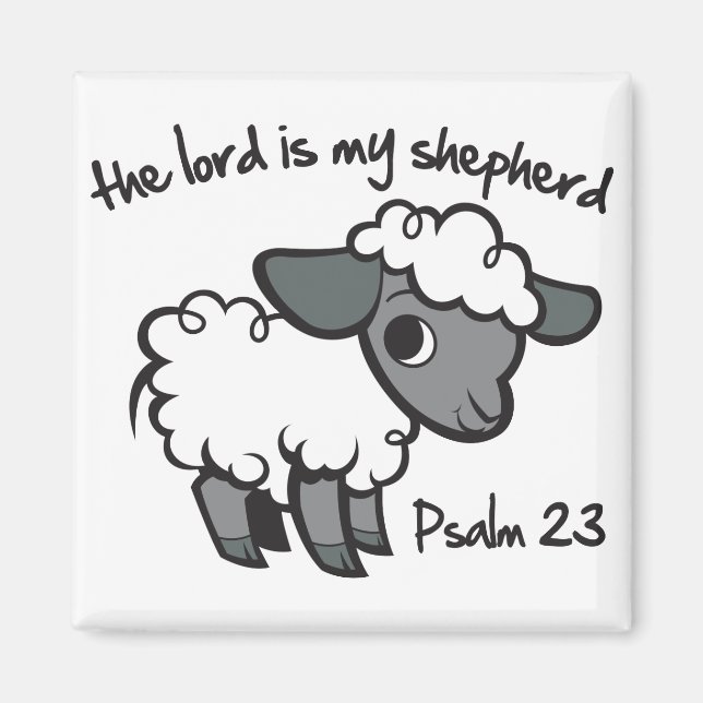 The Lord is my Shepherd Magnet (Front)