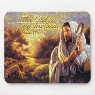 The Lord is my shepherd Mousepad