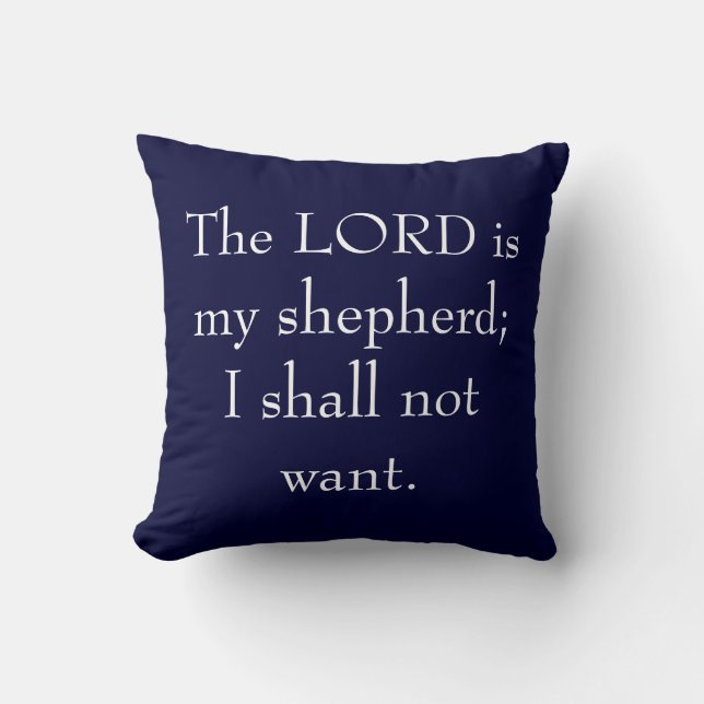 The LORD Is My Shepherd Pillow (Front)
